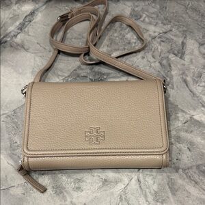 Tory Burxh Taupe Crossbody